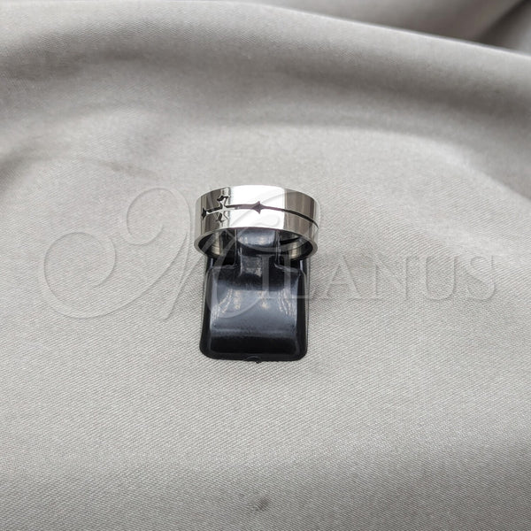 Stainless Steel Ring — Mens Ring Star Design Polished 01.63. Size 10 — main product view — SKU 160793 | Acero Inoxidable anillo — para hombre Ring estrella diseño pulido 01.63. Size 10 — SKU 160793