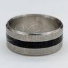 Stainless Steel Mens Ring, Matte Finish, Steel Finish, 01.63.0620.06 (Size 6)