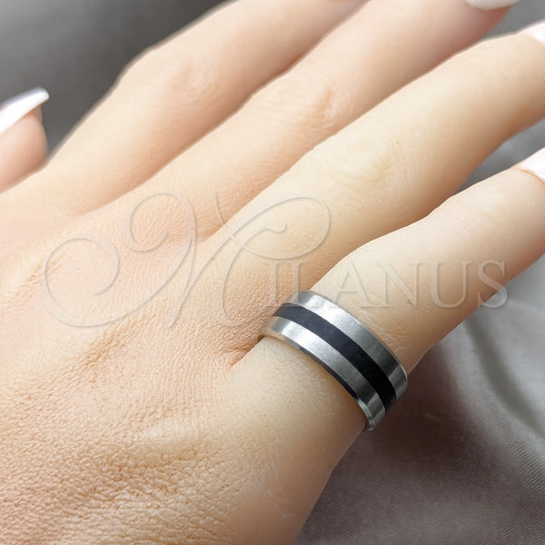 Stainless Steel Ring — Mens Ring Matte 01.63. Size 8 — alternate product view — SKU 160800 | Acero Inoxidable anillo — para hombre Ring Matte 01.63. Size 8 — SKU 160800