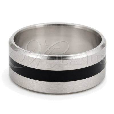 Stainless Steel Mens Ring, Matte Finish, Steel Finish, 01.63.0620.08 (Size 8) for wholesale, main product view