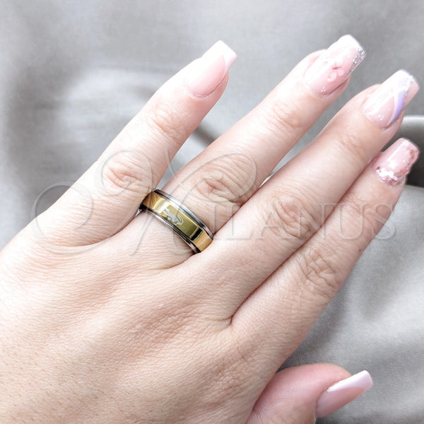 Stainless Steel Ring — Mens Ring Dolphin and Heart Design Polished 01.63. — alternate product view — SKU 160803 | Acero Inoxidable anillo — para hombre Ring delfín and corazón diseño pulido 01.63. — SKU 160803