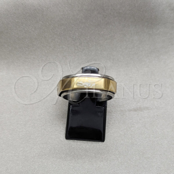 Stainless Steel Ring — Mens Ring Scorpion and Double Design Polished 01.63. — main product view — SKU 160804 | Acero Inoxidable anillo — para hombre Ring Scorpion and Double diseño pulido 01.63. — SKU 160804