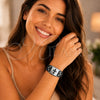 Stainless Steel Fancy Bracelet, Cross Design, Polished, Steel Finish, 03.63.22145.09 (40 MM Thickness, 9 Inches Length)