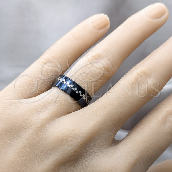 Stainless Steel Ring — Mens Ring Polished Black 01.63. Size 7 — alternate product view — SKU 160812 | Acero Inoxidable anillo — para hombre Ring pulido negro 01.63. Size 7 — SKU 160812