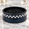 Stainless Steel Mens Ring, Polished, Black Rhodium Finish, 01.63.0623.11 (Size 11)