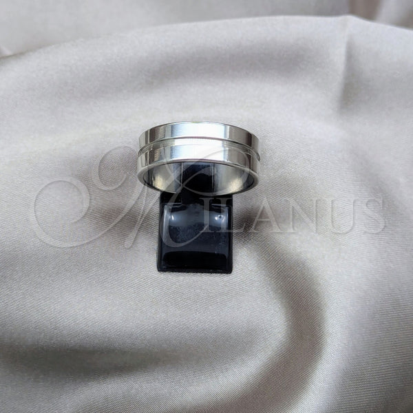 Stainless Steel Mens Ring, Polished, Steel Finish, 01.63.0631.12