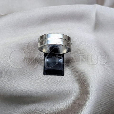 Stainless Steel Mens Ring, Polished, Steel Finish, 01.63.0631.12
