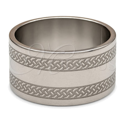 Stainless Steel Mens Ring, Polished, Steel Finish, 01.63.0632.07 (Size 7) for wholesale, main product view