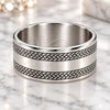 Stainless Steel Mens Ring, Polished, Steel Finish, 01.63.0632.11 (Size 11)