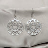 Stainless Steel Long Earring, Heart Design, Polished, Steel Finish, 02.63.2838