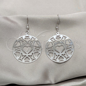 Stainless Steel Ring — Long Earring Heart Design Polished 02.63. — main product view — SKU 160841 | Acero Inoxidable anillo — largo Earring corazón diseño pulido 02.63. — SKU 160841