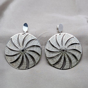 Stainless Steel Ring — Long Earring Disco Design Polished 02.63. — main product view — SKU 160842 | Acero Inoxidable anillo — largo Earring Disco diseño pulido 02.63. — SKU 160842