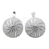 Stainless Steel Long Earring, Disco Design, Polished, Steel Finish, 02.63.2839