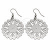 Stainless Steel Long Earring, Heart Design, Polished, Steel Finish, 02.63.2842