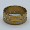 Stainless Steel Mens Ring, Polished, Golden Finish, 01.63.0636.06 (Size 6)