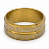 Stainless Steel Mens Ring, Polished, Golden Finish, 01.63.0636.07 (Size 7)