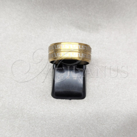 Stainless Steel Mens Ring, Polished, Golden Finish, 01.63.0636.07 (Size 7)