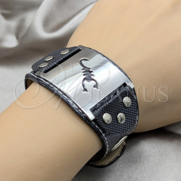 Stainless Steel Bracelet — Solid Bracelet Scorpion Design Polished 03.63. 40 MM — alternate product view — SKU 160891 | Acero Inoxidable brazalete — sólido Bracelet Scorpion diseño pulido 03.63. 40 MM — SKU 160891