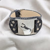 Stainless Steel Solid Bracelet, Scorpion Design, Polished, Steel Finish, 03.63.22146.09 (40 MM Thickness, 9 Inches Length)