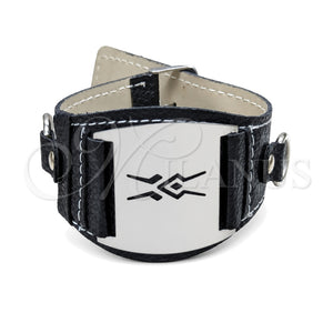 Stainless Steel Fancy Bracelet, Polished, Steel Finish, 03.63.22147.09 (45 MM Thickness, 9 Inches Length)