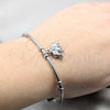 Stainless Steel Individual Bangle, Elephant Design, Polished, Steel Finish, 07.63.0208 (04 MM Thickness, One size fits all)