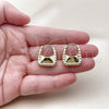 Oro Laminado Huggie Hoop, Gold Filled Style Purse and Lock Design, Polished, Golden Finish, 02.195.0368.20