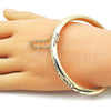 Oro Laminado Individual Bangle, Gold Filled Style Diamond Cutting Finish, Golden Finish, 07.168.0015.1.06 (Thickness, Size 6 (2.75 Diameter))