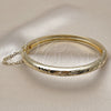 Oro Laminado Individual Bangle, Gold Filled Style Diamond Cutting Finish, Golden Finish, 07.168.0015.1.06 (Thickness, Size 6 (2.75 Diameter))
