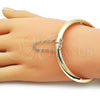 Oro Laminado Individual Bangle, Gold Filled Style Polished, Golden Finish, 07.185.0020.05 (Thickness, Size 5 (2.50 Diameter))