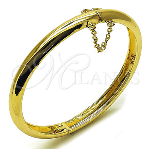 Oro Laminado Individual Bangle, Gold Filled Style Polished, Golden Finish, 07.185.0020.06 (Thickness, Size 6 (2.75 Diameter))