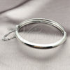 Rhodium Plated Individual Bangle, Polished, Rhodium Finish, 07.185.0020.1.06 (Thickness, Size 6 (2.75 Diameter))