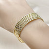 Oro Laminado Semanario Bangle, Gold Filled Style Diamond Cutting Finish, Golden Finish, 07.93.0002.04 (Thickness, Size 4 (2.25 Diameter))