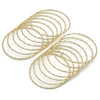 Oro Laminado Semanario Bangle, Gold Filled Style Diamond Cutting Finish, Golden Finish, 07.93.0002.04 (Thickness, Size 4 (2.25 Diameter))