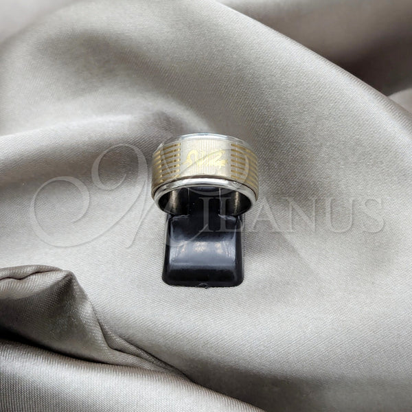 Stainless Steel Ring — Mens Ring Love and Heart Design Polished 01.63. — main product view — SKU 161011 | Acero Inoxidable anillo — para hombre Ring Love and corazón diseño pulido 01.63. — SKU 161011