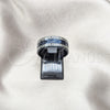 Stainless Steel Mens Ring, Black Polished, Black Rhodium Finish, 01.63.0649.08 (Size 8)