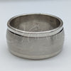 Stainless Steel Mens Ring, Black Polished, Steel Finish, 01.63.0650.06 (Size 6)