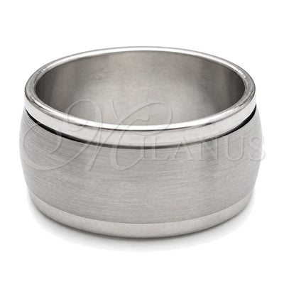Stainless Steel Mens Ring, Black Polished, Steel Finish, 01.63.0650.06 (Size 6) for wholesale, main product view