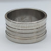 Stainless Steel Mens Ring, Black Polished, Steel Finish, 01.63.0655.06 (Size 6)