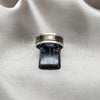 Stainless Steel Mens Ring, Four-leaf Clover and Triple Design, Purple Enamel Finish, Steel Finish, 01.63.0657.09 (Size 9)