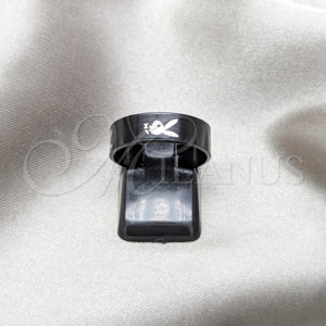Stainless Steel Ring — Mens Ring Skull Design Black Polished Black 01.63. — main product view — SKU 161047 | Acero Inoxidable anillo — para hombre Ring calavera diseño negro pulido negro 01.63. — SKU 161047