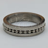 Stainless Steel Mens Ring, Polished, Steel Finish, 01.63.0662.05 (Size 5)