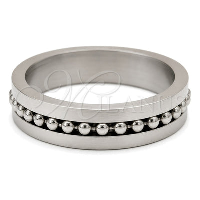 Stainless Steel Mens Ring, Polished, Steel Finish, 01.63.0662.05 (Size 5) for wholesale, main product view
