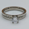 Stainless Steel Elegant Ring, with White Cubic Zirconia, Polished, Steel Finish, 01.63.0665.10 (Size 10)