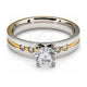 Stainless Steel Elegant Ring, with White Cubic Zirconia, Polished, Steel Finish, 01.63.0666.09 (Size 9)