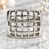 Stainless Steel Mens Ring, Polished, Steel Finish, 01.63.0669.09 (Size 9)