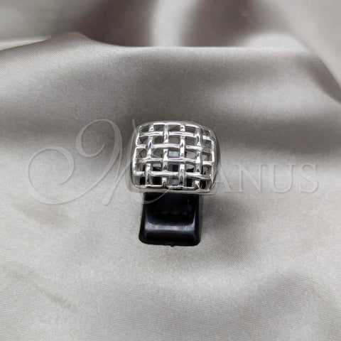 Stainless Steel Mens Ring, Polished, Steel Finish, 01.63.0669.09 (Size 9)