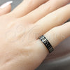 Stainless Steel Mens Ring, Black Polished, Black Rhodium Finish, 01.63.0672.05 (Size 5) for wholesale, additional product view 2