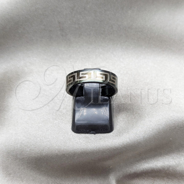 Stainless Steel Ring — Mens Ring Black Polished Black 01.63. Size 5 — main product view — SKU 161104 | Acero Inoxidable anillo — para hombre Ring negro pulido negro 01.63. Size 5 — SKU 161104