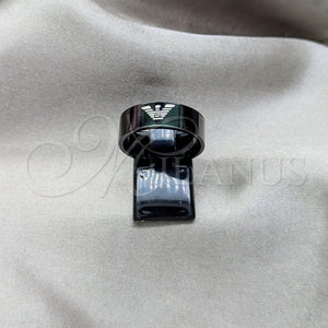 Stainless Steel Ring — Mens Ring Black Polished Black 01.63. Size 8 — main product view — SKU 161111 | Acero Inoxidable anillo — para hombre Ring negro pulido negro 01.63. Size 8 — SKU 161111