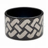 Stainless Steel Mens Ring, Polished, Black Rhodium Finish, 01.63.0677.06 (Size 6)